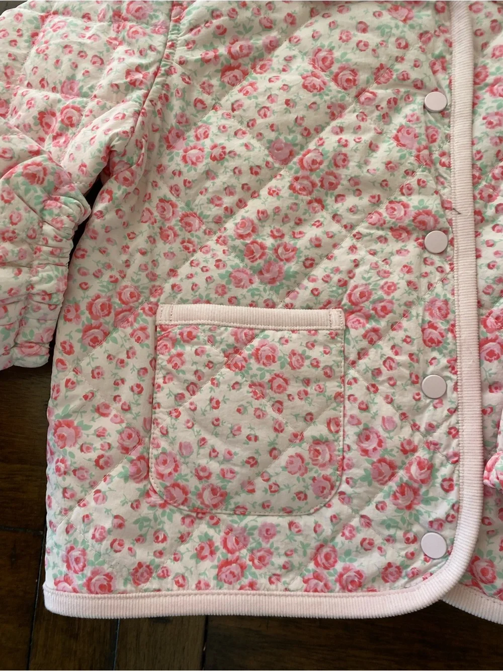 LoveShackFancy Charlotte Roseheart Quilted Barn Jacket